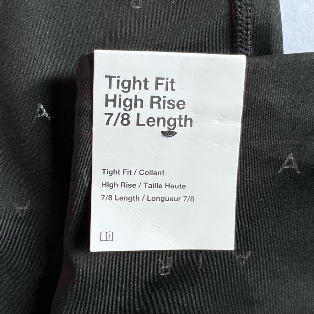 Nike Tight Fit High Rise 7/8 Length Leggings Small Black - Picture 7 of 10